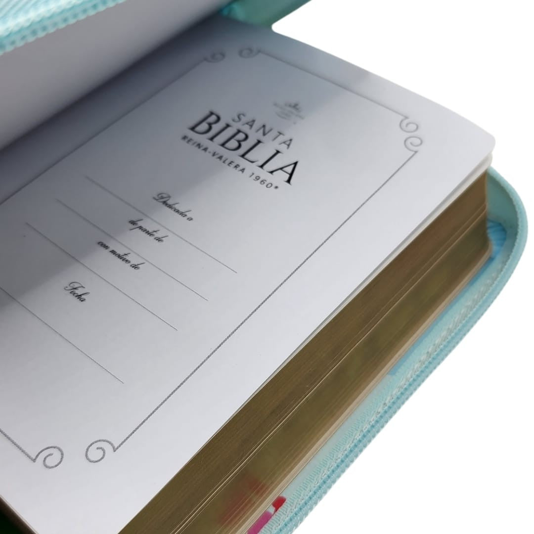 BIBLIA RVR1960 CON CIERRE TAMAÑO BOLSILLO - PÁJARO (TAPA IMITACIÓN PIEL)