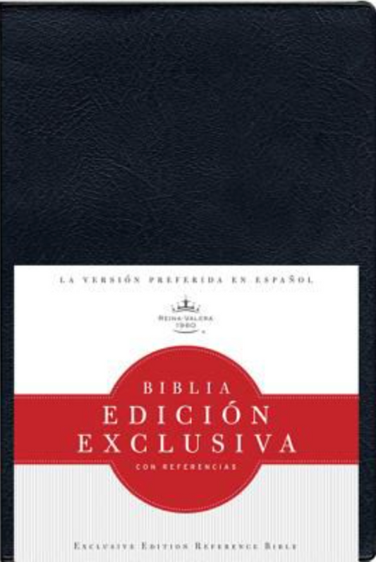 RVR 1960 Biblia Edición Exclusiva con Referencias, negro vinilo