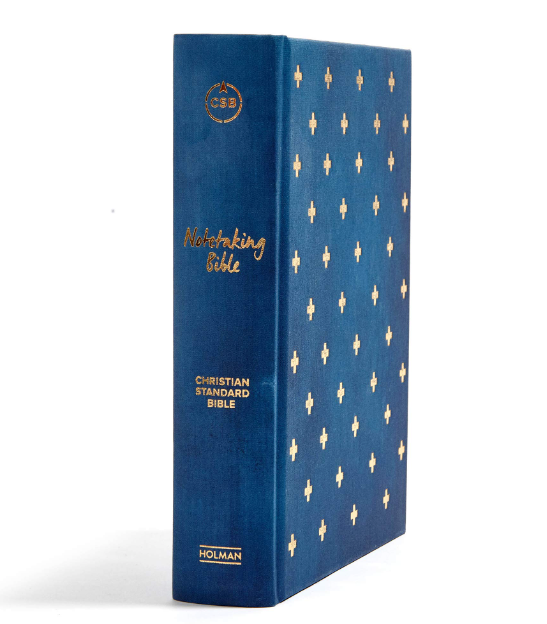CSB Notetaking Bible, Navy/Cross