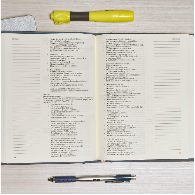 CSB Notetaking Bible, Navy/Cross