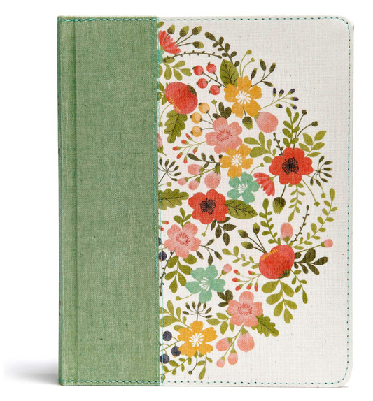 CSB Notetaking Bible, Sage Cloth-Over-Board