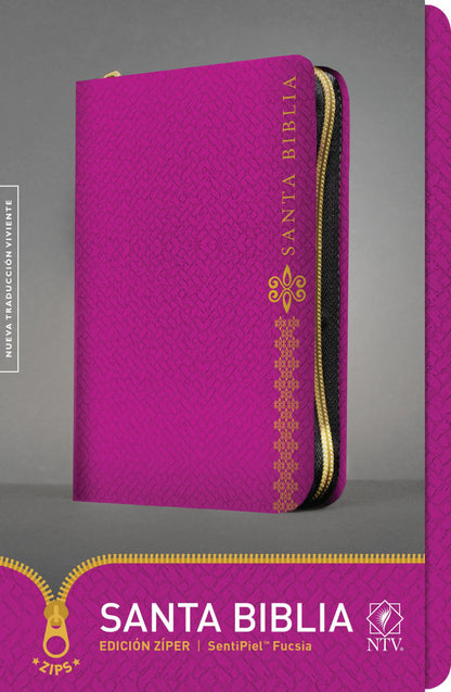 BIBLIA NTV CON CIERRE | EDICIÓN ZÍPER FUCSIA