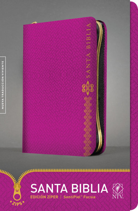 BIBLIA NTV CON CIERRE | EDICIÓN ZÍPER FUCSIA