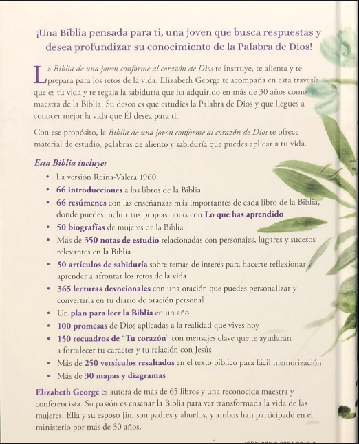BIBLIA DE UNA JOVEN CONFORME AL CORAZÓN DE DIOS
