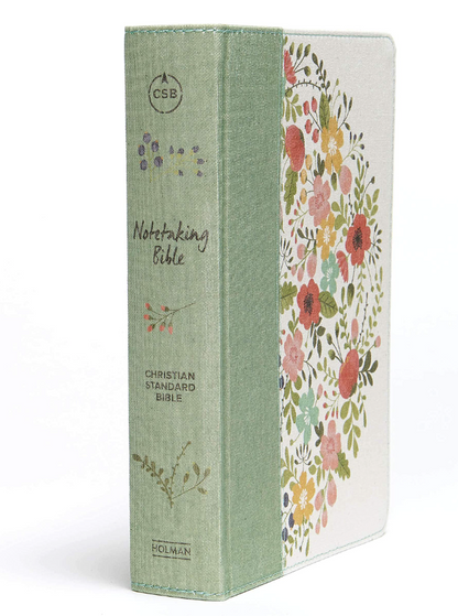 CSB Notetaking Bible, Sage Cloth-Over-Board